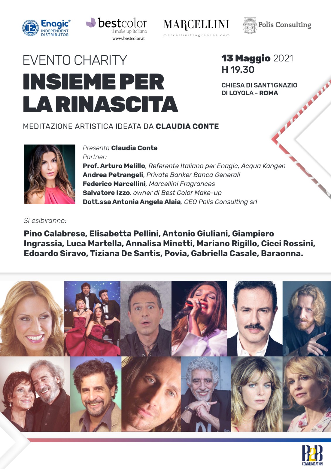 Claudia Conte raduna attori e cantanti per “Insieme per la rinascita”